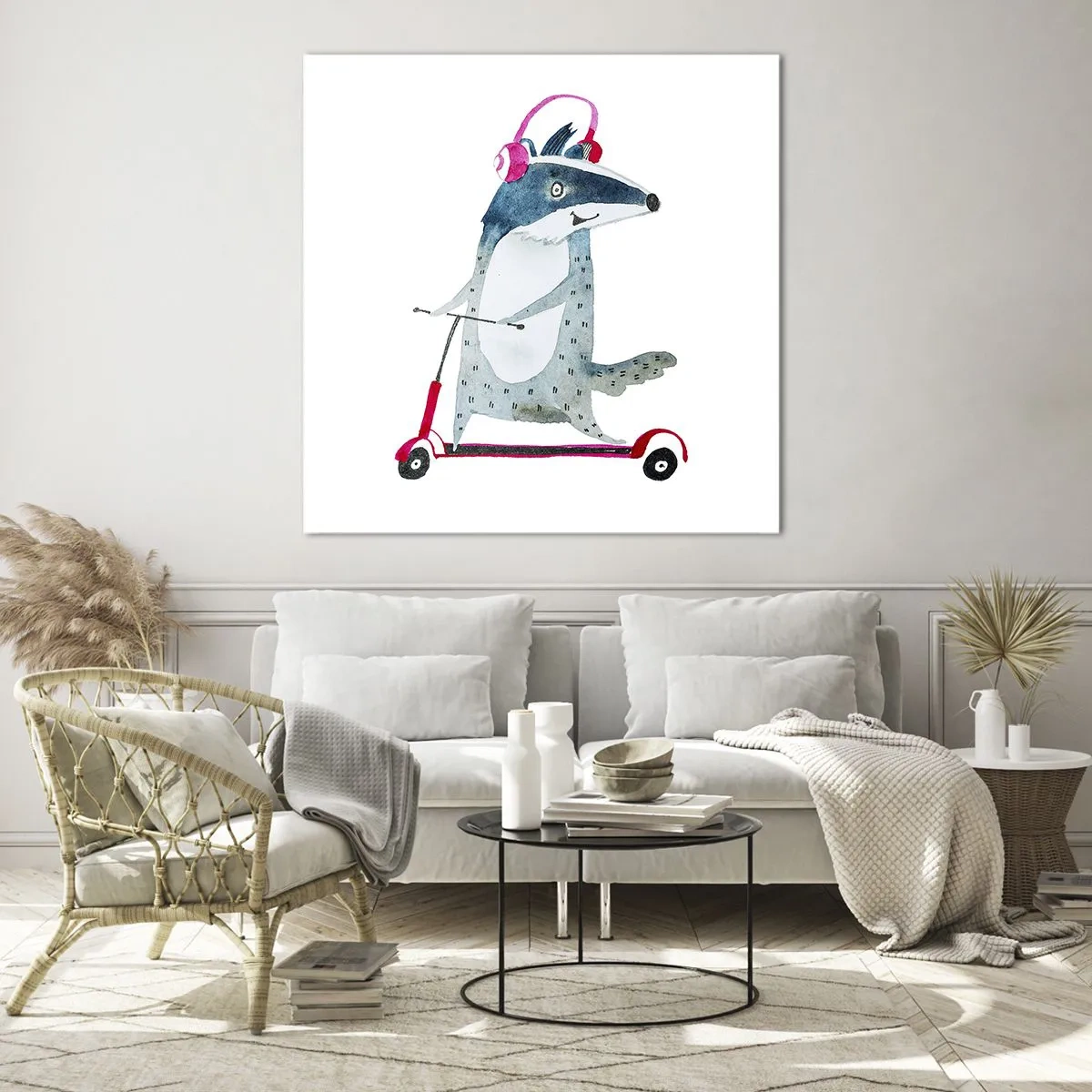 Quadro su vetro - Tassi di gioia - 50x50 cm