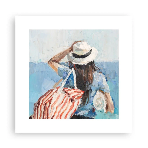 Poster - Benvenuti in vacanza - 30x30 cm