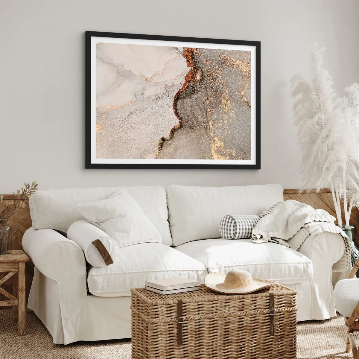 Poster in cornice nera - Ai confini del colore - 50x40 cm