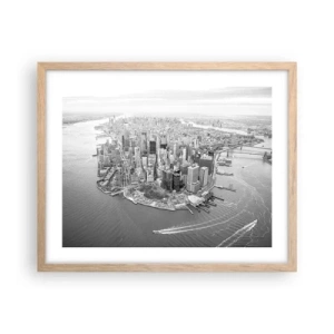 Poster in cornice rovere chiaro - Come non amarla? - 50x40 cm