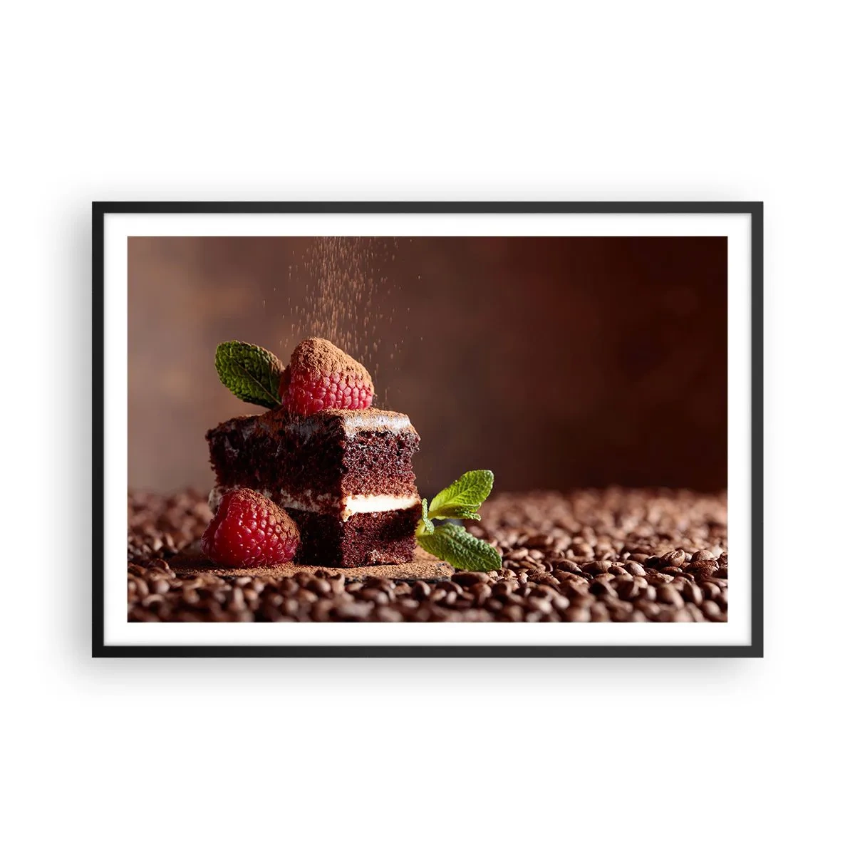 Poster in cornice nera - La vita è dolce - 91x61 cm