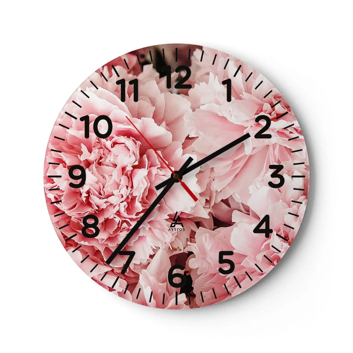 Orologio da parete - Orologio in Vetro - Sogno rosa - 30x30 cm