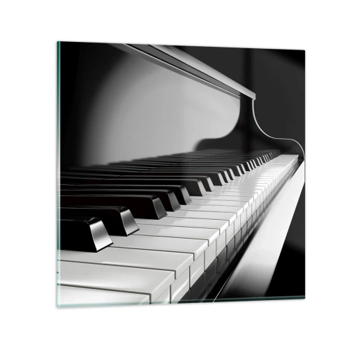 Quadro su vetro - Armonia di forme e colori - 30x30 cm