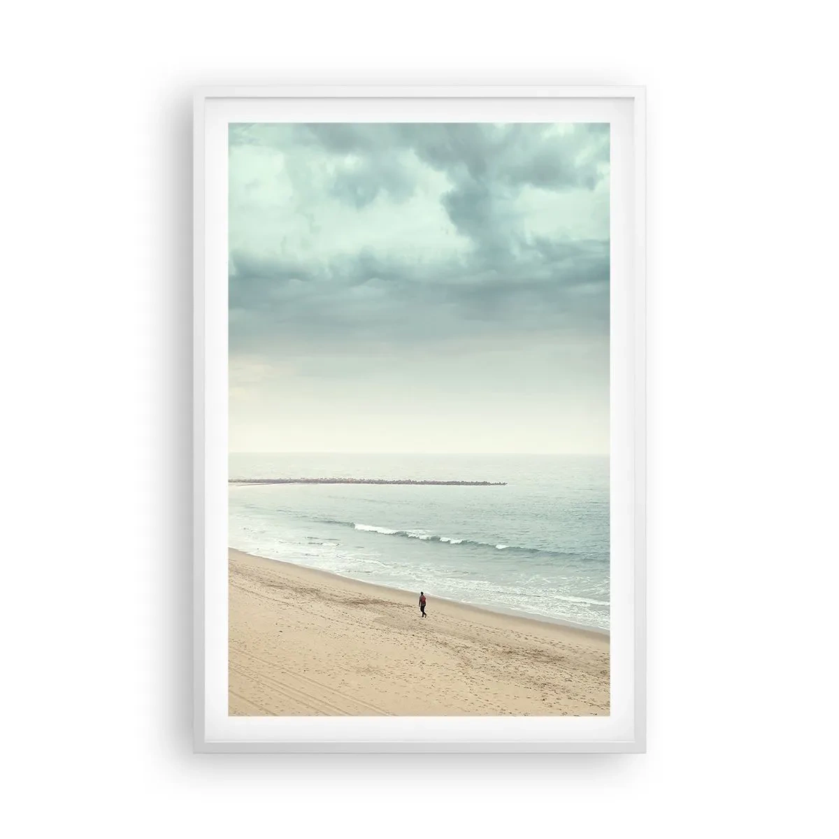 Poster in cornice bianca - Cercando la pace - 61x91 cm