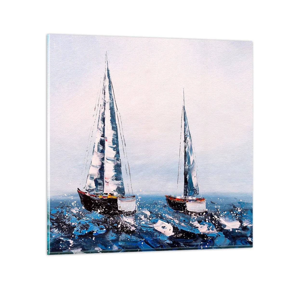 Quadro su vetro - Fratellanza nel vento - 30x30 cm