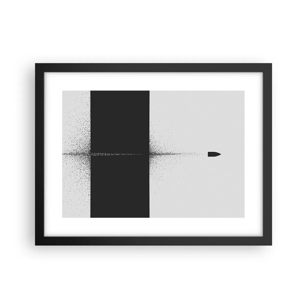 Poster in cornice nera - Dritto allo scopo - 40x30 cm