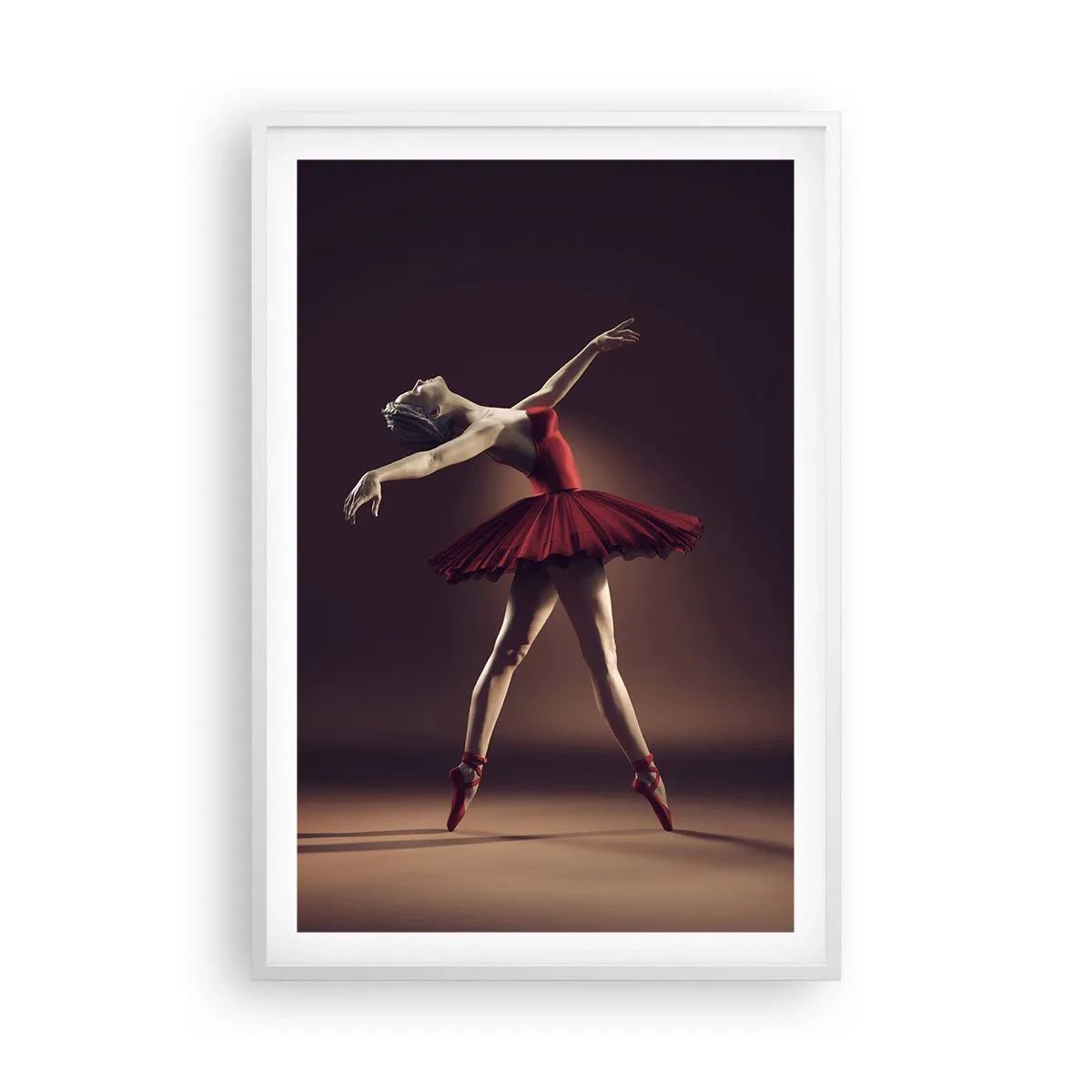 Poster in cornice bianca - Prima ballerina - 61x91 cm