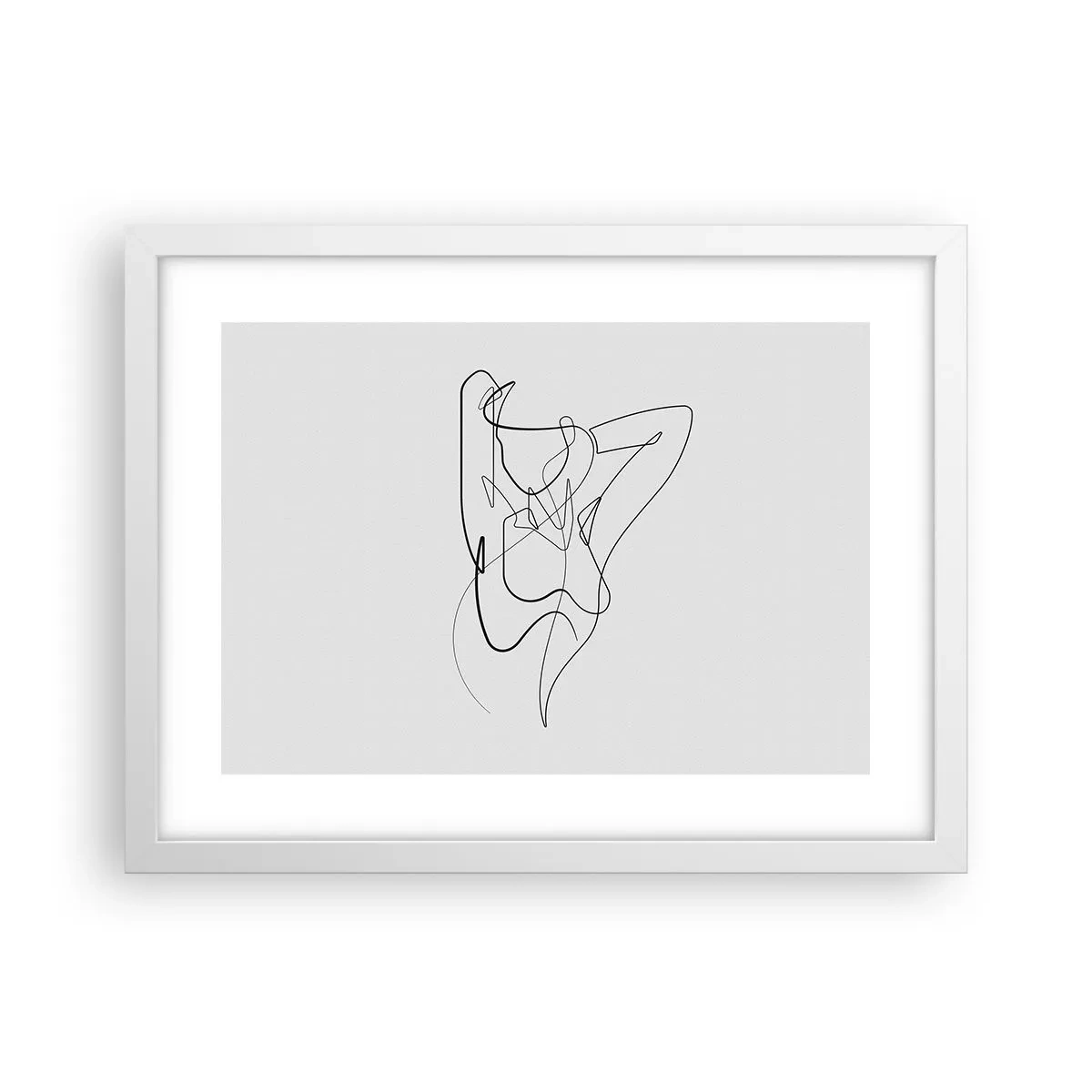 Poster in cornice bianca - Davvero, come sei... - 40x30 cm