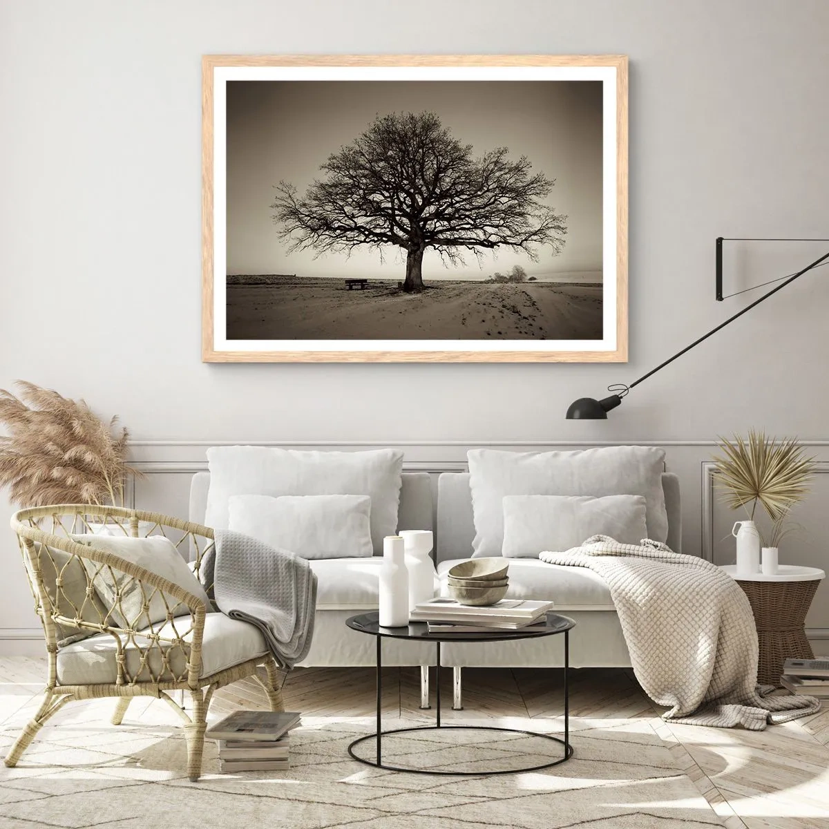 Poster in cornice rovere chiaro - Da qui all'eternità - 40x30 cm