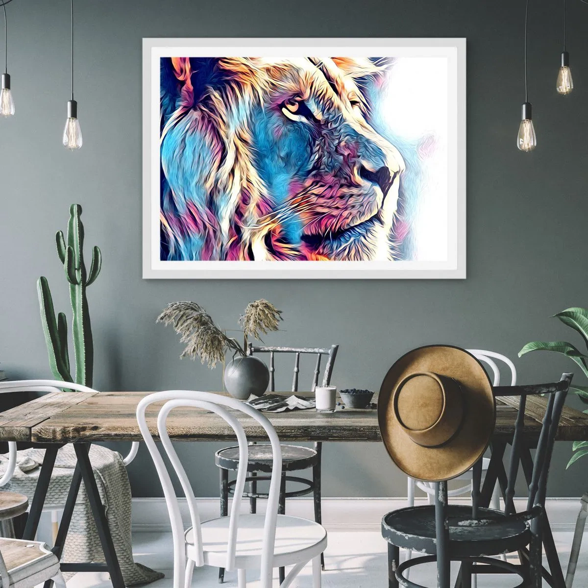 Poster in cornice bianca - La saggezza della natura - 91x61 cm