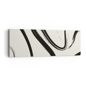 Quadro su tela - Stampe su Tela - Capriccio bianco e nero - 90x30 cm