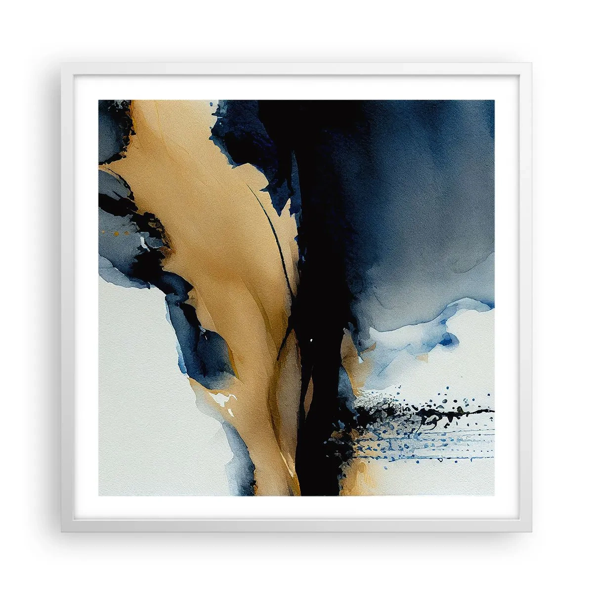 Poster in cornice bianca - Dietro la cortina - 60x60 cm