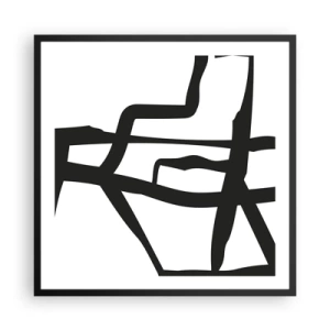 Poster in cornice nera - Struttura bianca e nera - 60x60 cm