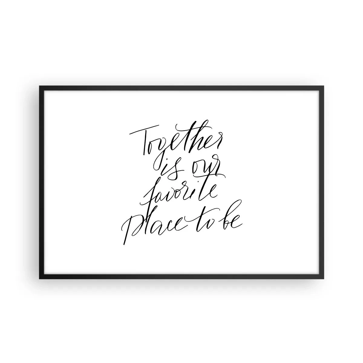 Poster in cornice nera - Anche tu lo senti? - 91x61 cm