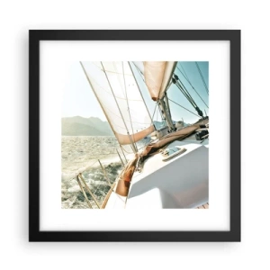 Poster in cornice nera - A vele spiegate - 30x30 cm