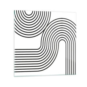 Quadro su vetro - In curva - 50x50 cm