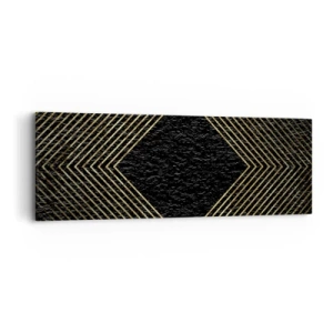 Quadro su tela - Stampe su Tela - Geometria in stile glamour - 90x30 cm