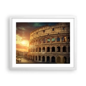 Poster in cornice bianca - Impressione colossale - 50x40 cm