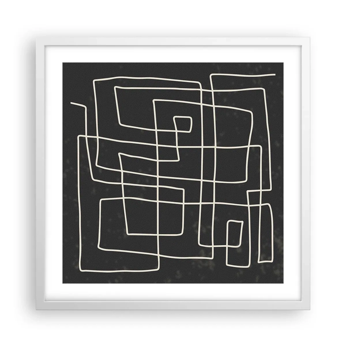 Poster in cornice bianca - Non è così semplice - 50x50 cm