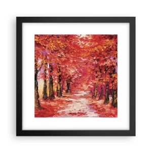 Poster in cornice nera - Impressione d'autunno - 30x30 cm