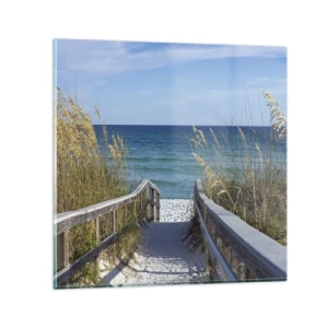 Quadro su vetro - Al sole, al vento - 60x60 cm