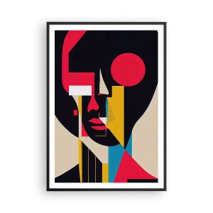 Poster in cornice nera - Il suo mondo interiore - 70x100 cm