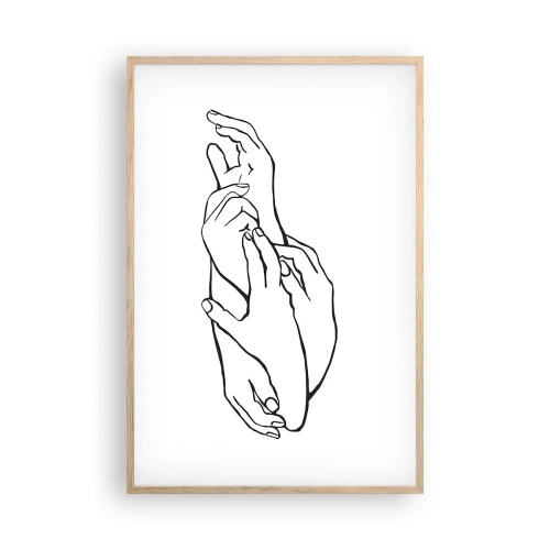 Poster in cornice rovere chiaro - Il tocco buono - 61x91 cm