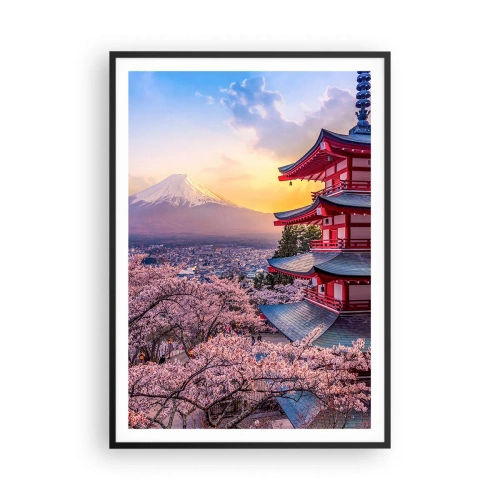 Poster in cornice nera - L'essenza dell'anima giapponese - 70x100 cm