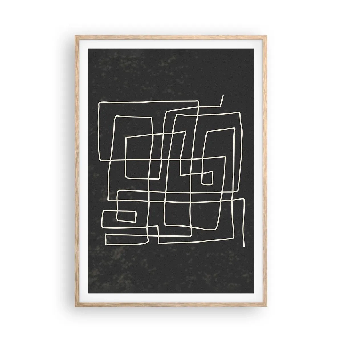 Poster in cornice rovere chiaro - Non è così semplice - 70x100 cm