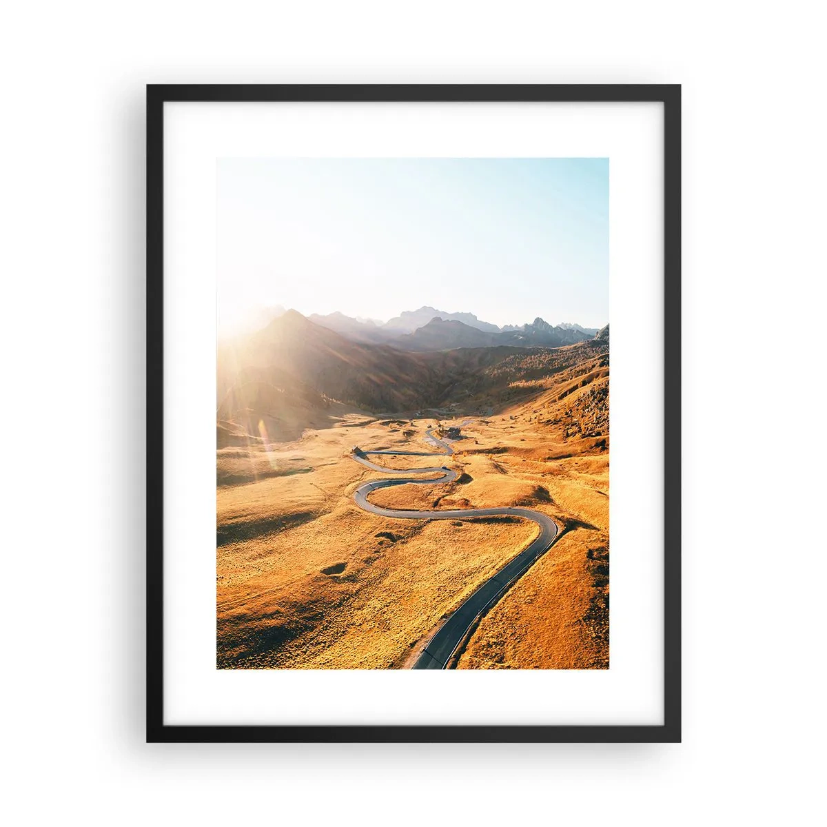 Poster in cornice nera - Nella valle dorata - 40x50 cm