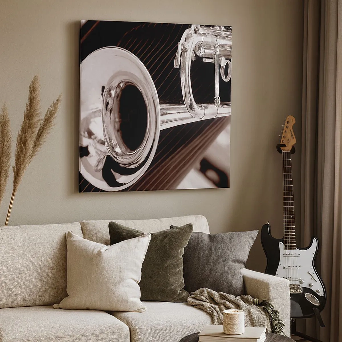 Quadro su tela - Stampe su Tela - Viaggio musicale negli anni '30 - 30x30 cm