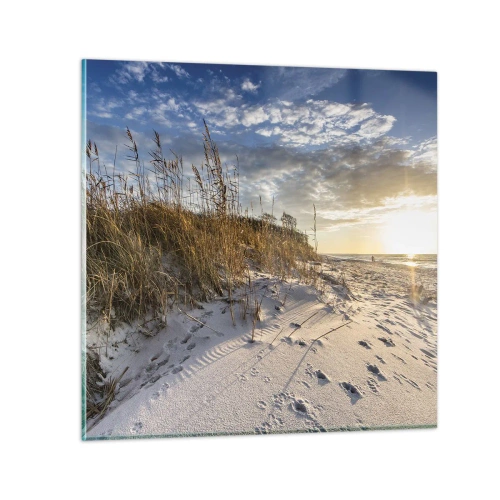 Quadro su vetro - Invito a passeggiare - 30x30 cm