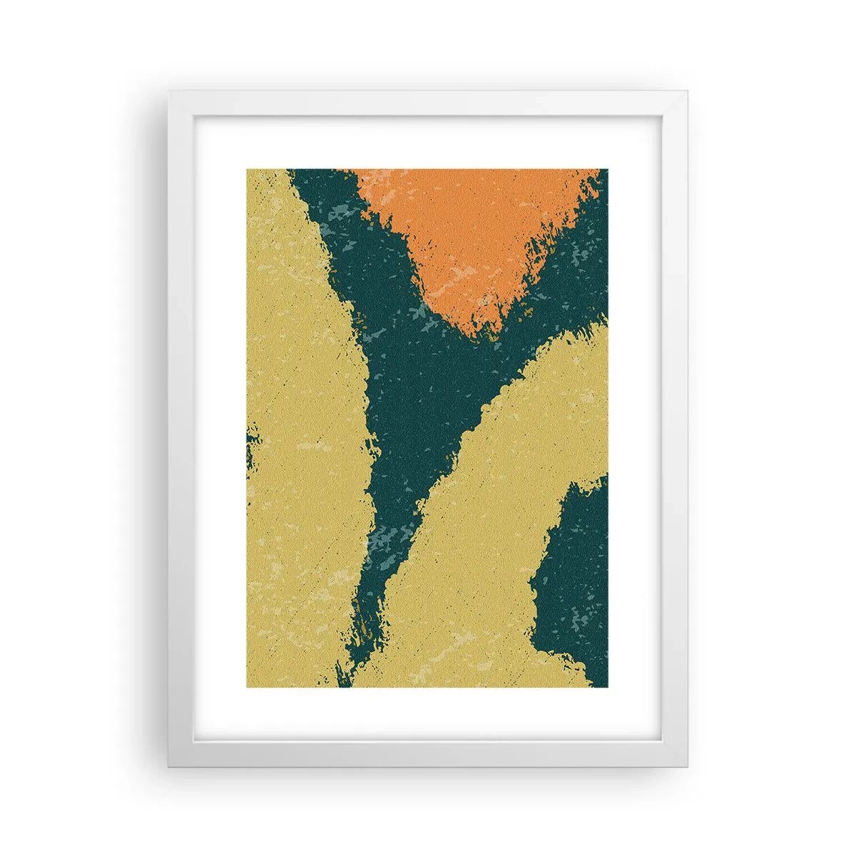 Poster in cornice bianca - Astrazione: movimento lento - 30x40 cm