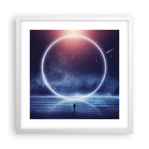 Poster in cornice bianca - Sono già qui... - 40x40 cm