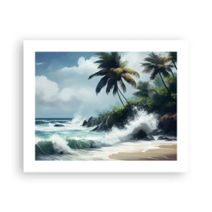 Poster - Sulla riva tropicale - 50x40 cm