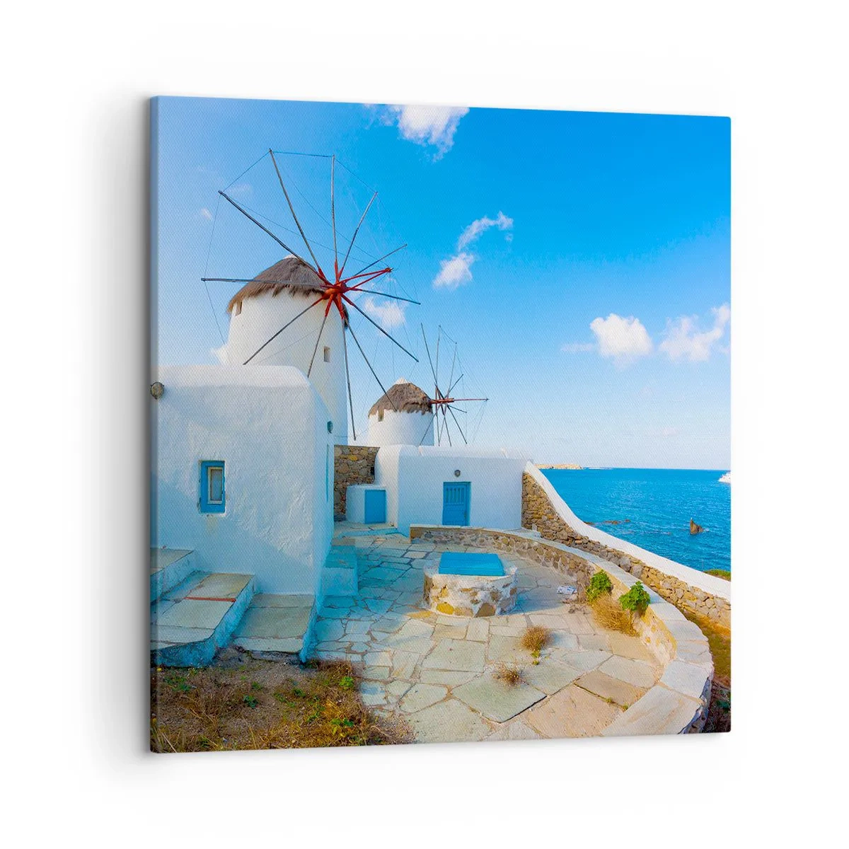 Quadro su tela - Stampe su Tela - Vento azzurro sul mare - 50x50 cm