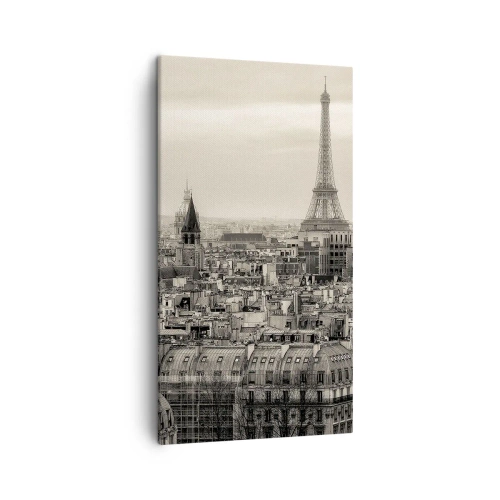 Quadro su tela - Stampe su Tela - Sui tetti di Parigi - 45x80 cm