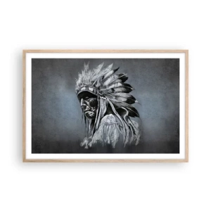 Poster in cornice rovere chiaro - Ritorno alle radici - 91x61 cm