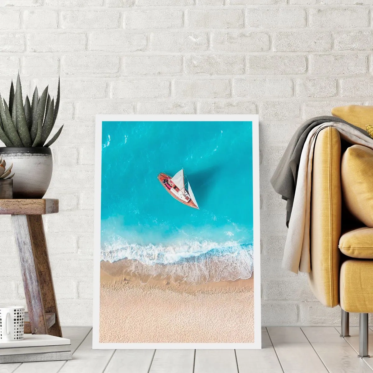 Poster - Al confine del blu e dell'oro - 70x100 cm