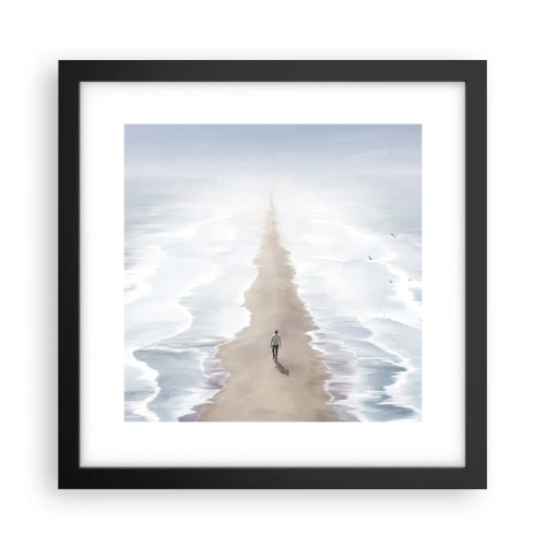 Poster in cornice nera - Un futuro luminoso - 30x30 cm