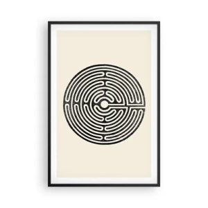 Poster in cornice nera - Ordine misterioso - 61x91 cm