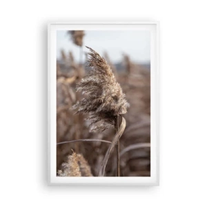 Poster in cornice bianca - è tempo di volare col vento - 61x91 cm