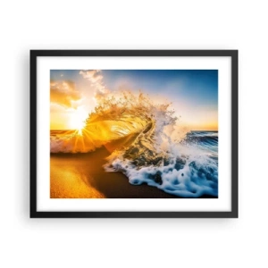 Poster in cornice nera - Gioco sulla sabbia - 50x40 cm