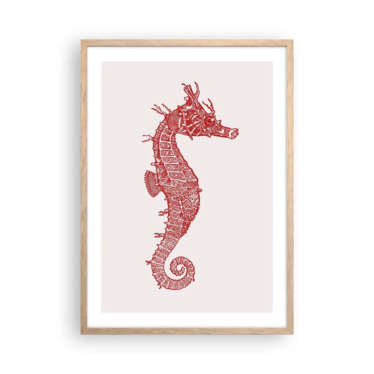 Poster in cornice rovere chiaro - Creatura raffinata - 50x70 cm