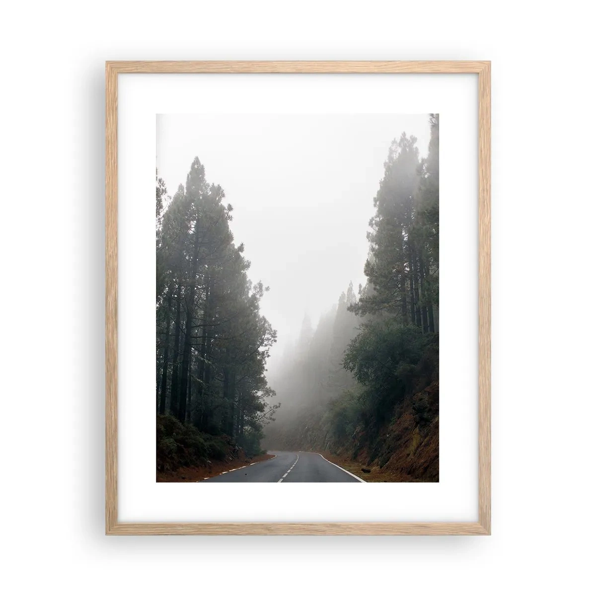 Poster in cornice rovere chiaro - Il racconto della foresta magica - 40x50 cm