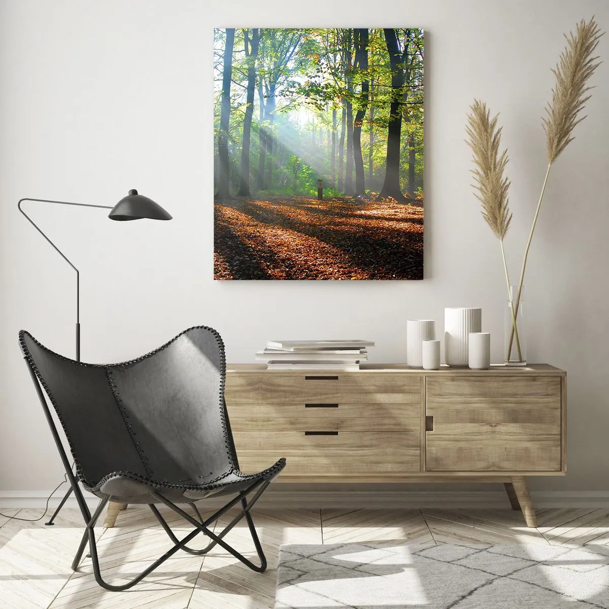 Quadro su vetro - Luci e ombre - 50x70 cm