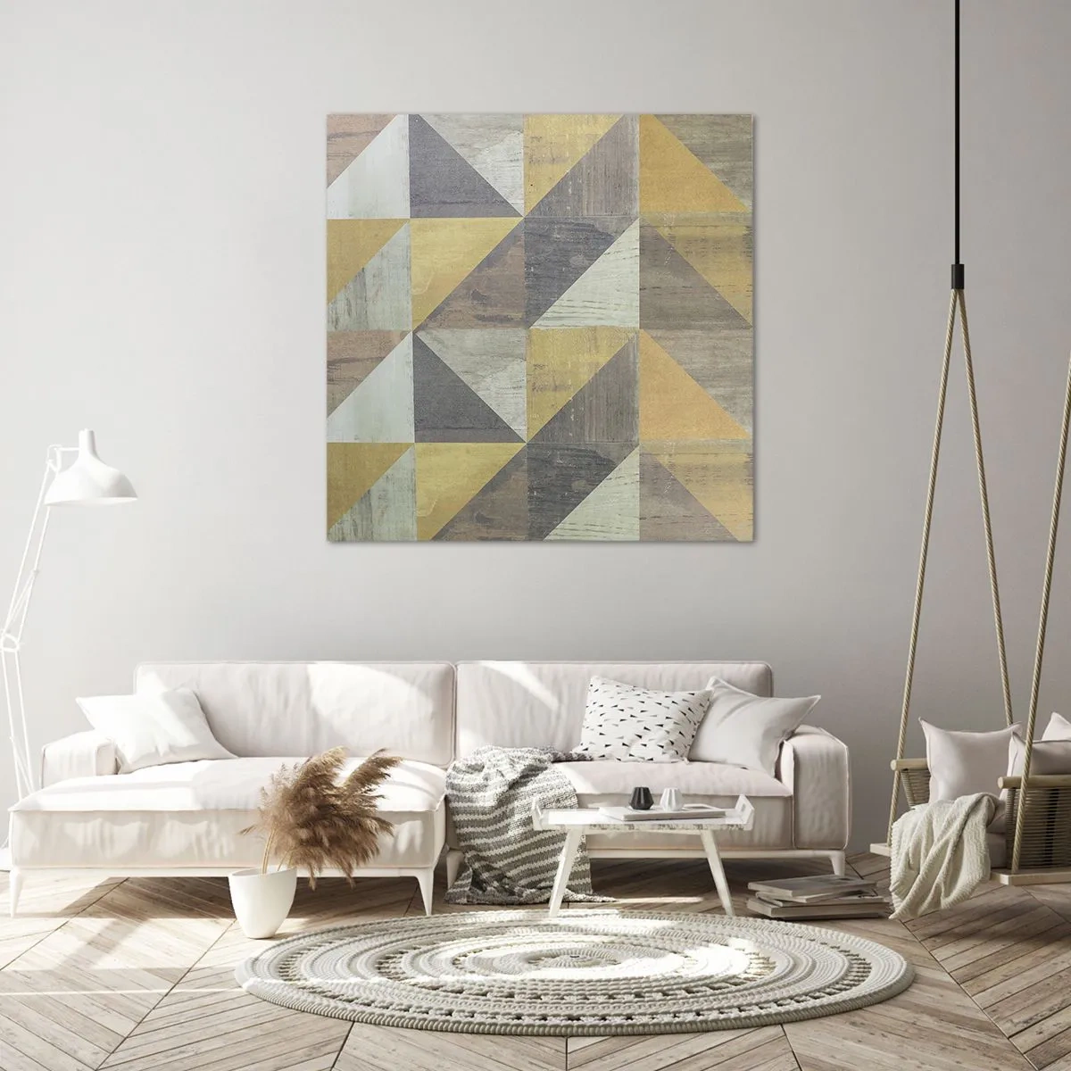 Quadro su tela - Stampe su Tela - Secondo i triangoli - 60x60 cm