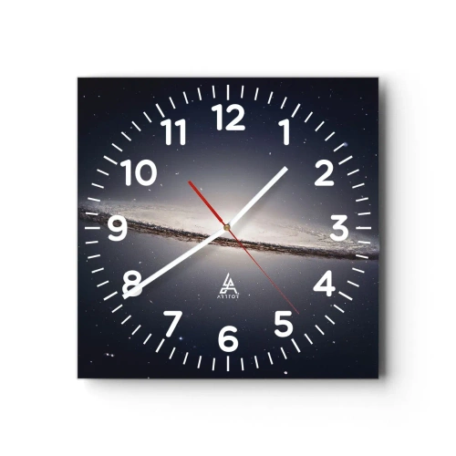 Orologio da parete - Orologio in Vetro - Tanto tempo fa in una lontana galassia... - 30x30 cm