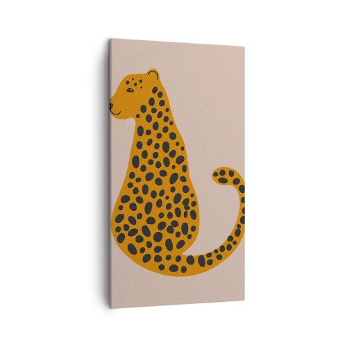 Quadro su tela - Stampe su Tela - Il leopardo è un motivo di moda - 45x80 cm