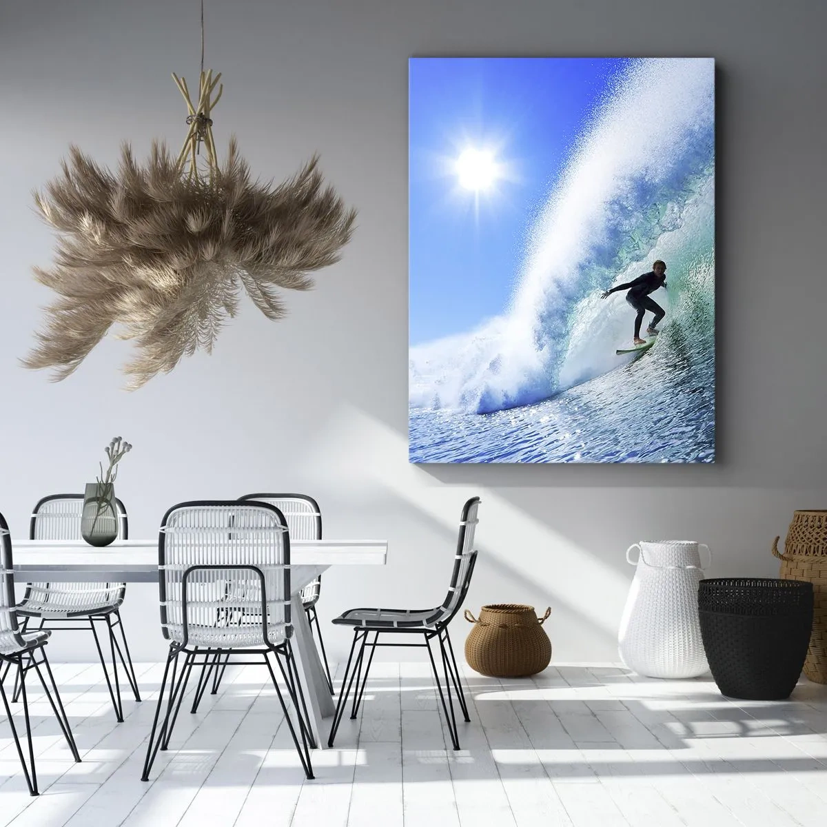 Quadro su tela - Stampe su Tela - Attraverso il grande blu - 45x80 cm